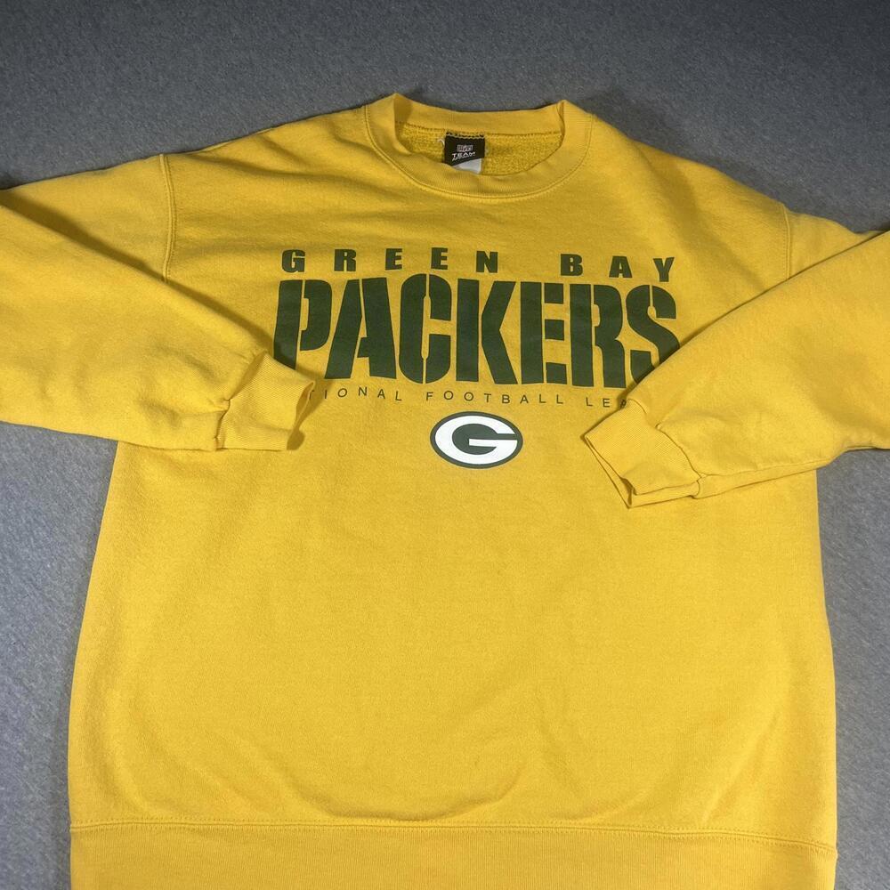 Green Bay Packers Team Apparel Yellow Crewneck Unisex Sweatshirt